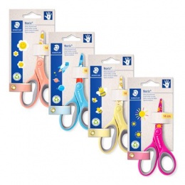 Olló, iskolai, 14 cm, STAEDTLER "Noris 965", vegyes színek